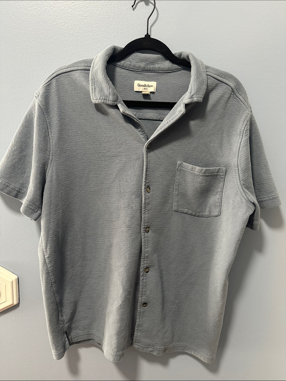 Target Men's Short-Sleeve Button-Down Shirt in Slate Gray